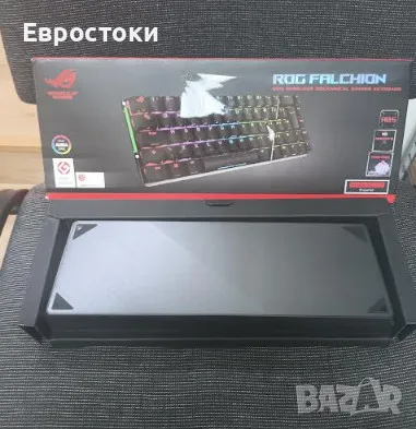 Механична клавиатура ASUS ROG Falchion Ace, USB кабелна RGB клавиатура, механични суичове ROG NX Red, снимка 9 - Клавиатури и мишки - 48695903