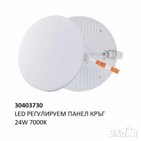 LED Регулируем Панел – Кръг, 10W / 18W / 24W / 36W (K), снимка 4 - Лед осветление - 48928050