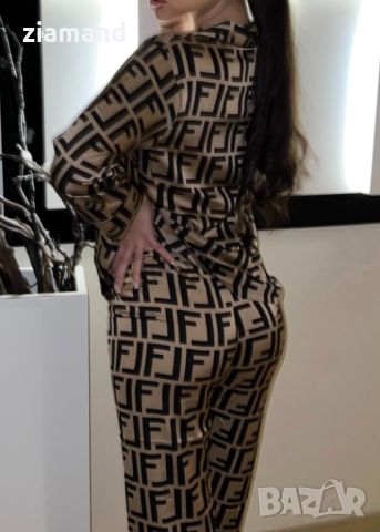 Дамска сатенена пижама размер S, снимка 3 - Пижами - 45361279