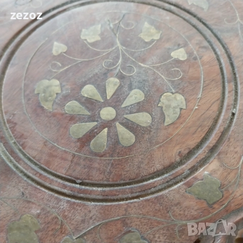 Ъглова етажерка масив манго, снимка 5 - Етажерки - 52600794