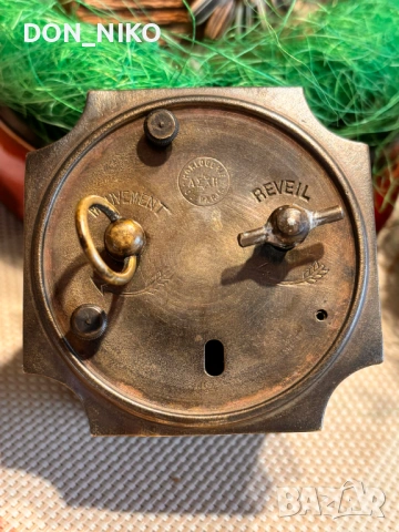 Настолен Бронзов часовник 19 век, снимка 3 - Антикварни и старинни предмети - 54166572