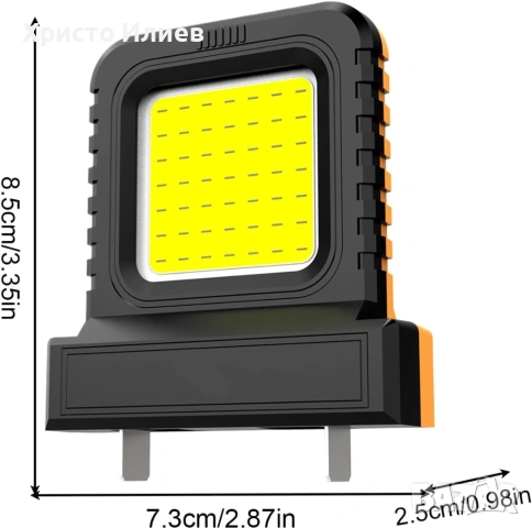 LED работна лампа за Makita DeWALT Milwaukee Bosch, снимка 8 - Други инструменти - 53616984