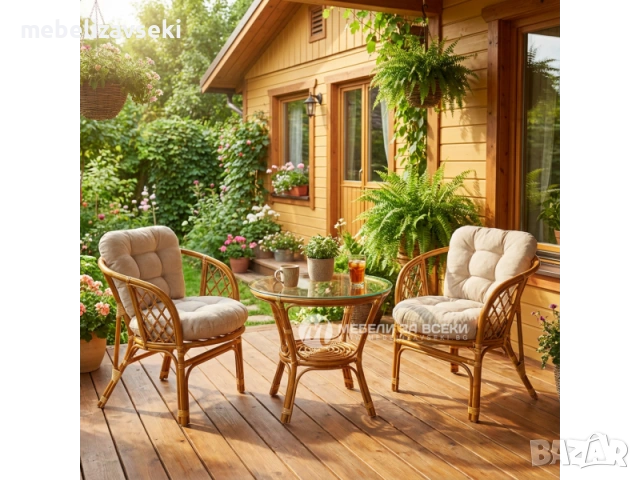 Нов! Ратанов комплект Астор