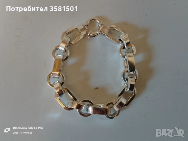 Сребърна Гривна-49грама.🇧🇬, снимка 7 - Гривни - 52358461