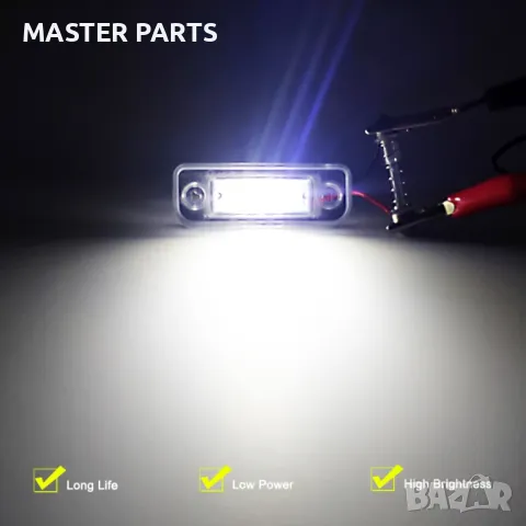 LED плафони заден регистрационен номер Mercedes W211 W203 C219 R171 E/C/CLS/SLK-Class, снимка 3 - Части - 47636628