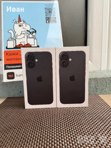 НОВИ*iphone 16 Лизинг от 50лв/м айфон 16 Pink/black, снимка 3 - Apple iPhone - 52154200