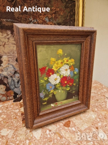 Натюрморт масло авторски платно рамка, снимка 6 - Картини - 51509149