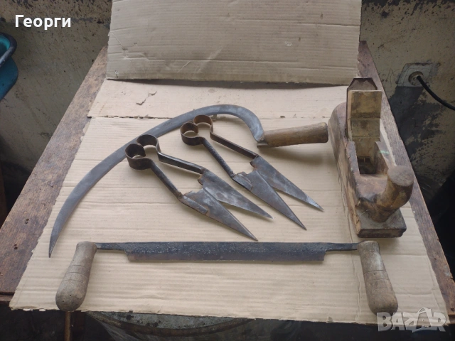 Сърп ,ножици , ренде, снимка 2 - Антикварни и старинни предмети - 53219843