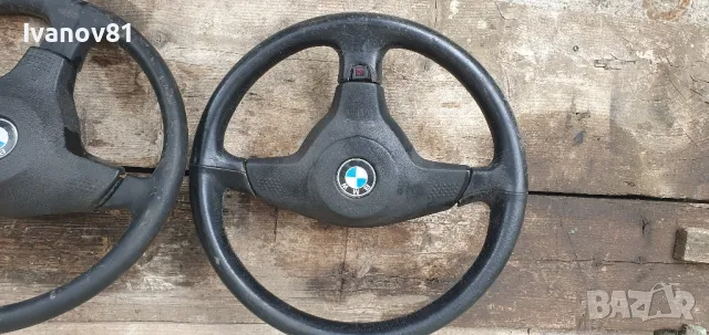 Трилъчев спортен волан с айрбег за бмв е36  волан бмв е36 bmw e36 steering wheel , снимка 5 - Части - 47074038