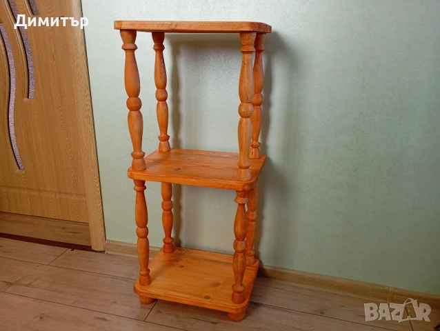 Дървена етажерка на три нива !!!, снимка 7 - Етажерки - 53783700