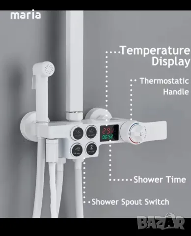 Душ система с термостат и дисплей с 4 функции, снимка 2 - Други стоки за дома - 47991981