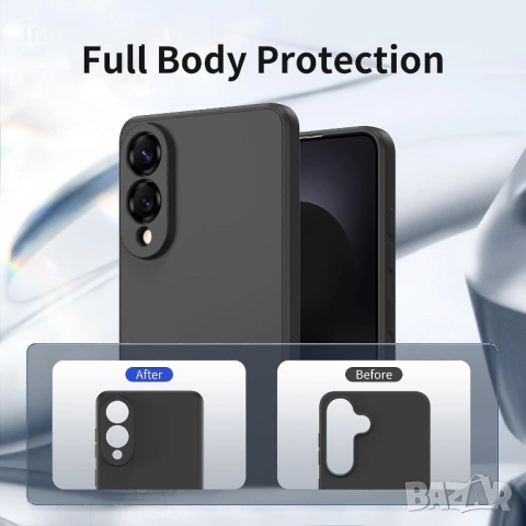 Матов Силиконов Кейс за Samsung Galaxy S25 Edge , снимка 3 - Калъфи, кейсове - 51703488