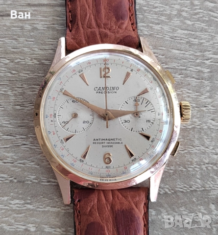 Златен мъжки часовник CANDINO, снимка 5 - Мъжки - 52794659