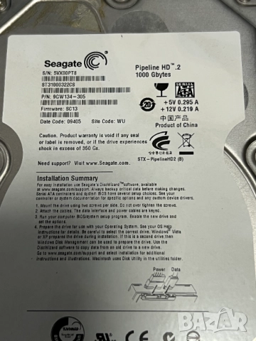 Хард диск Seagate 1TB, снимка 4 - Твърди дискове - 52122290