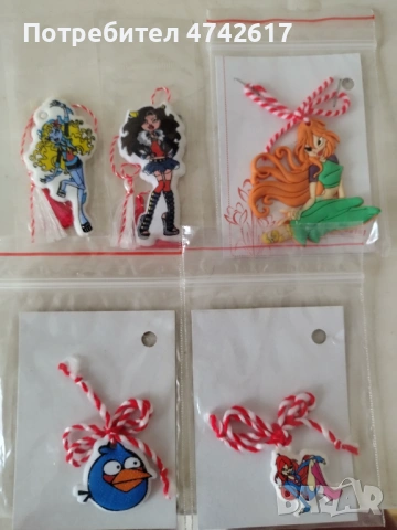 Мартеници- ръчна изработка, снимка 6 - Български сувенири - 53536492