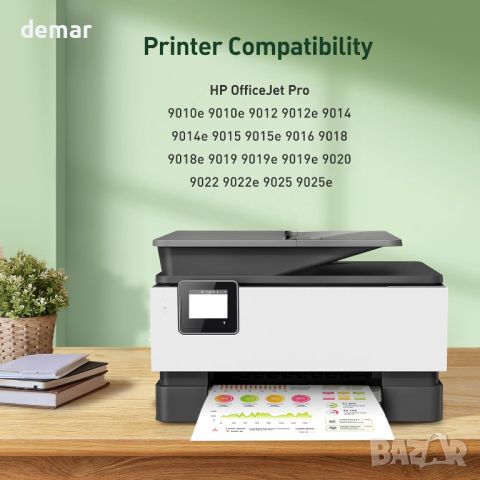 KINGJET 963XL мастилени касети за HP 963 за OfficeJet Pro 9010 9012 9014e (черно жълто циан магента), снимка 7 - Консумативи за принтери - 46162936