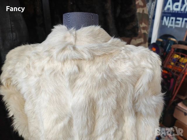 Дълго дамско палто естествен косъм , снимка 13 - Палта, манта - 53166415