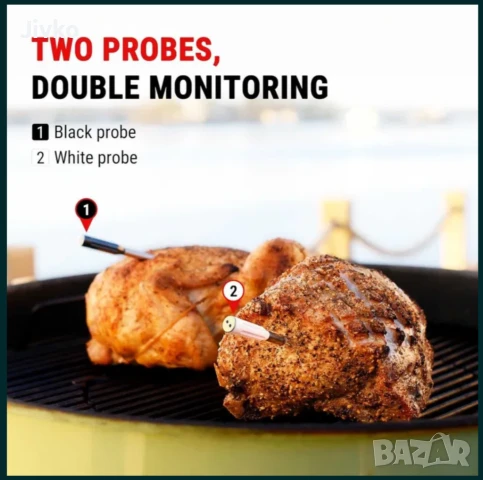 термометри 2бр за месо - wireless, smart, IP67, снимка 6 - Други - 50873283