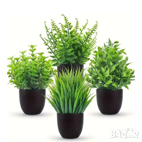 Комплект 4бр. изкуствени растения