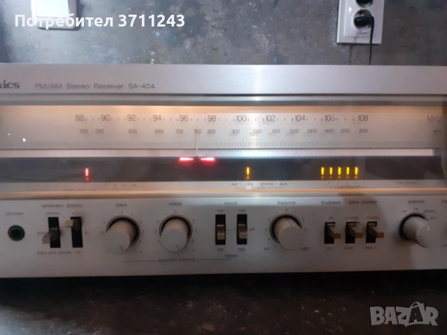 Technics SA 404, снимка 6 - Ресийвъри, усилватели, смесителни пултове - 51964383