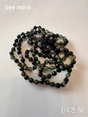 Колие естествени камъни Жадеит/Jadeite