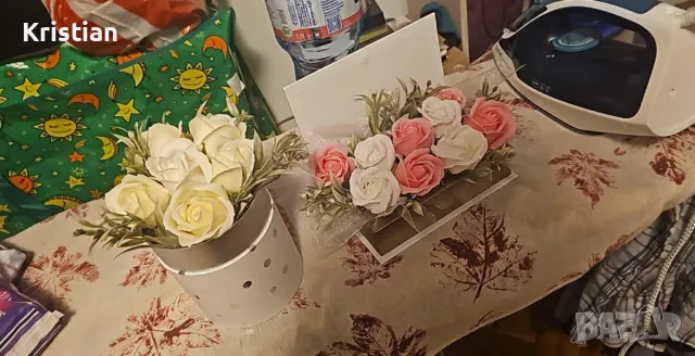 Букети от сапунени цветя, снимка 4 - Подаръци за жени - 49294100