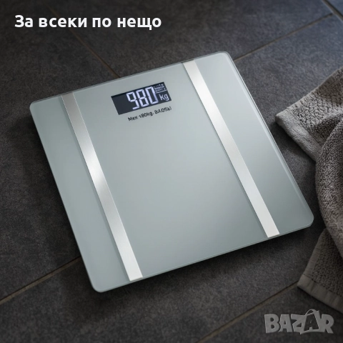 Дигитален кантар за тегло Rosberg R51650I, с Bluetooth, LCD екран, до 180кг, снимка 5 - Други - 52666646