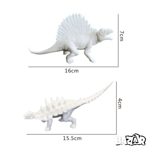 Играчка „Създай свой динозавър“ / Размери на динозаврите: 15,5х4 см и 16х7 см; Възможност за самосто, снимка 1 - Други - 46436608