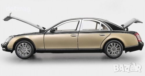 Метална количка MERCEDES MAYBACH S62 МАЩАБ 1/24 , снимка 4 - Колекции - 45694275