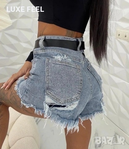 ✨Къси Панталонки с Камъни XS -XL , снимка 2 - Къси панталони и бермуди - 54219554