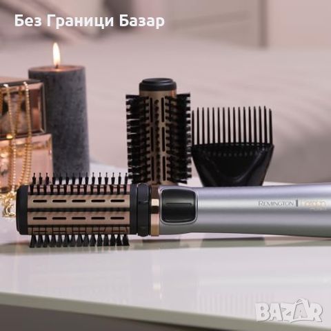 Нова Remington Keratin Protect Въртяща Четка за коса с 3 Приставки 1000W, снимка 2 - Други - 46760755