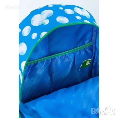 Ученическа раница от колекция United Colors of Benetton -  Bubbles 🎒📚 🫧, снимка 3 - Раници - 46863903