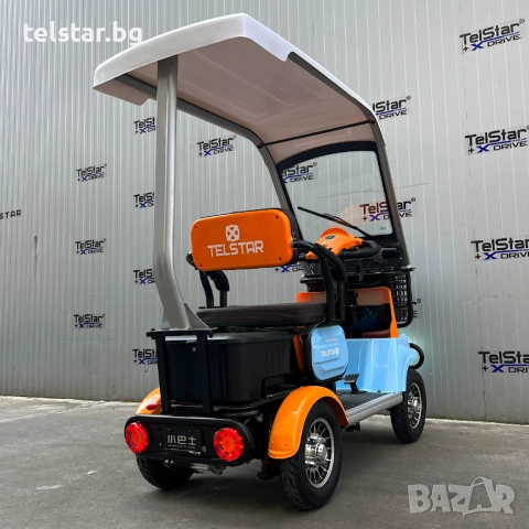 Електрическа четириколка Luxor 1500W 23Ah триместна с покрив Нов модел 2025, снимка 13 - Мотоциклети и мототехника - 52414877