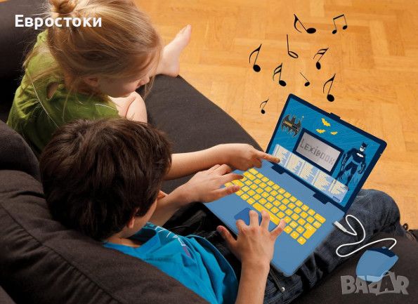 Детски лаптоп Lexibook Batman, образователен двуезичен лаптоп Батман, френски + английски, 124 дейно, снимка 5 - Образователни игри - 45888124