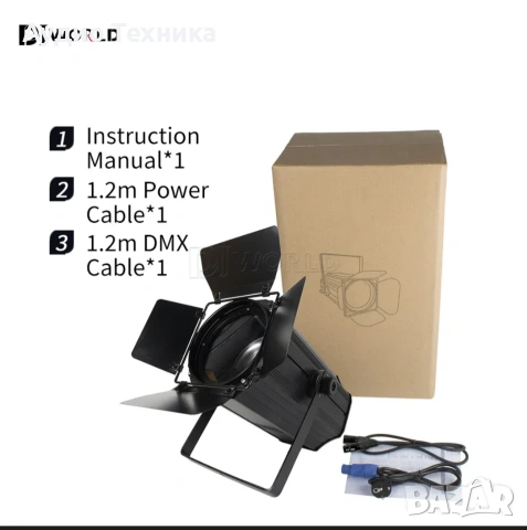 200W COB Zoom Par LED проектор. , снимка 2 - Лед осветление - 53291406