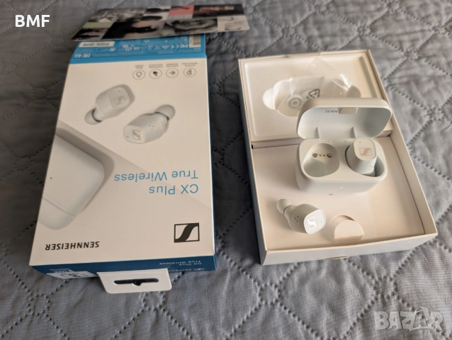 Почти неползвани слушалки Sennheiser CX Plus TW с проблем в лявата, снимка 3 - Bluetooth слушалки - 53459627