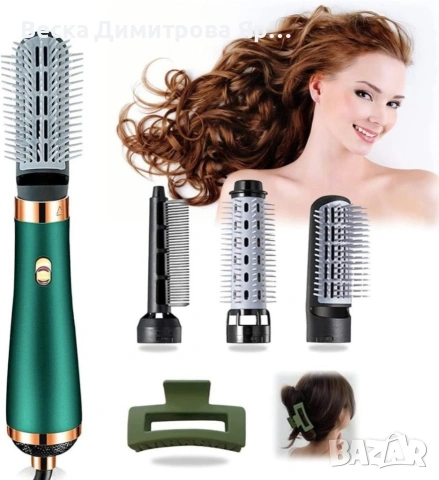 Сешоар с три накрайника, 3 степени на мощност, използва горещ въздух , снимка 8 - Сешоари - 53916387