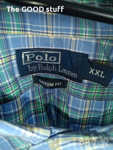 Мъжка карирана риза с къс ръкав "Polo by Ralph Lauren", снимка 2 - Ризи - 47519377