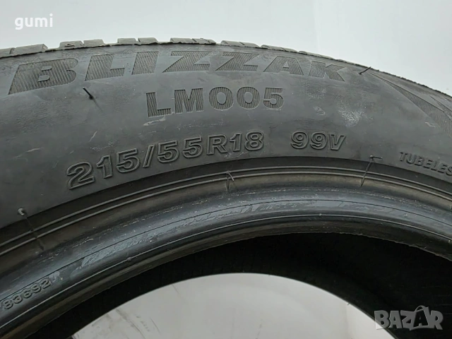 2бр зимни гуми 215/55/18 BRIDGESTONE L05385 , снимка 4 - Гуми и джанти - 54036513
