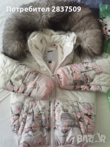 Зимно яке с естествен пух на качулката, снимка 5 - Детски якета и елеци - 52121347