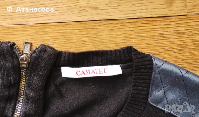 Атрактивна рокля есен зима, вискоза, размер M, отлична, снимка 3 - Рокли - 52168097