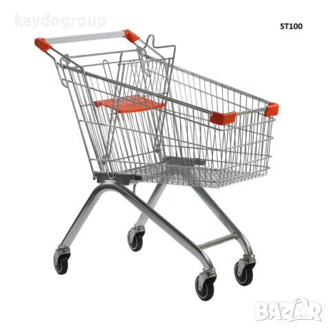 Метална количка за пазаруване 100литра с детска седалка, снимка 2 - Оборудване за магазин - 44969450