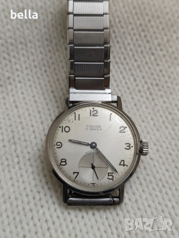 Мъжки часовник Favor 17 камъка , снимка 2 - Антикварни и старинни предмети - 53151657