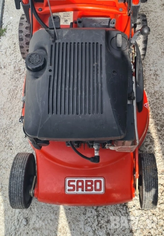 Немска бензинова самоходна косачка със стартер SABO Алуминиев корпус, двигател Briggs & Stratton , снимка 4 - Градинска техника - 54127523