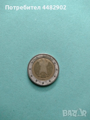 Рядка монета 2 Евро, снимка 2 - Нумизматика и бонистика - 53060283