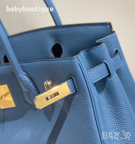 Hermes Birkin agate blue, снимка 5 - Чанти - 45389835