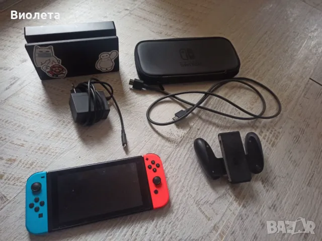 Nintendo Switch+FC24+Mario Kart, снимка 1 - Игри за Nintendo - 48247602