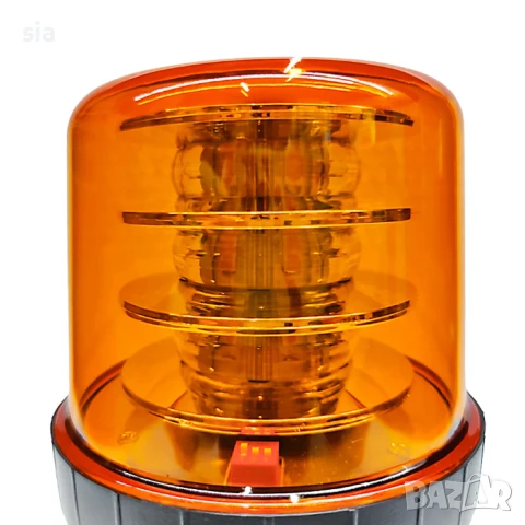 Сигнална лампа - Маяк, 12V/24V, Мигане + въртене