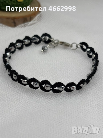 Ръчно изработени гривни Фриволите техника Цветове по избор, снимка 3 - Гривни - 52569818