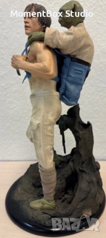 Sideshow Star Wars Luke Skywalker Yoda Premium 1/4 фигура скулптура, снимка 3 - Колекции - 53637386